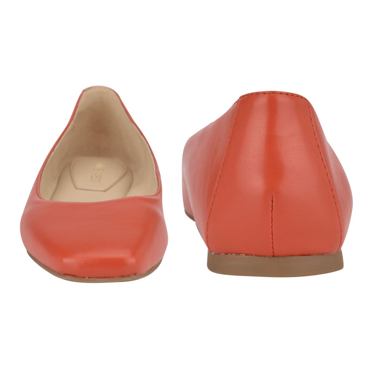 Ballerinas Nine West Alena Square-Puntera Mujer Naranjas | 0963FEUOD