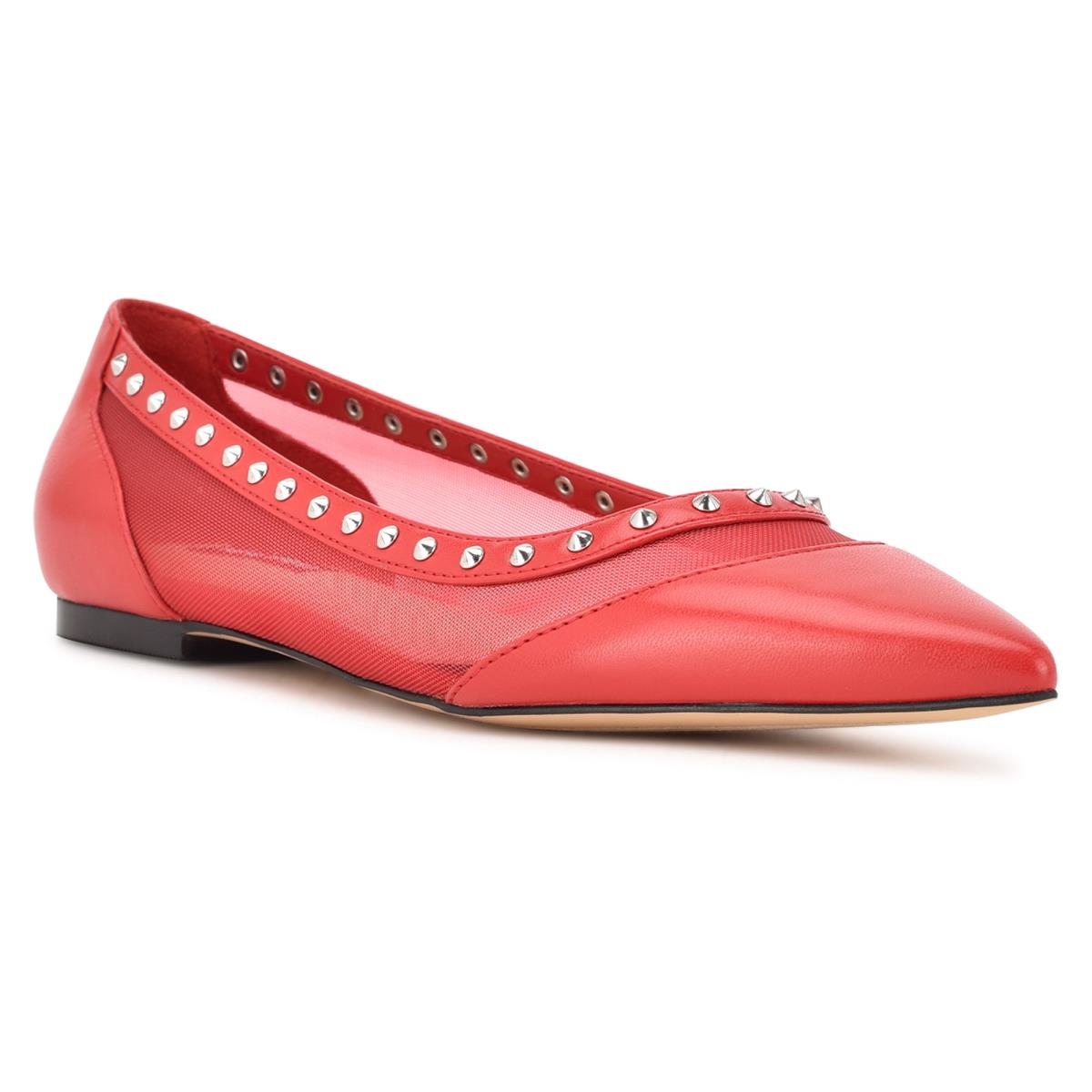 Ballerinas Nine West Bizzie Pointy Puntera Mujer Rosas | 3109VXMNA