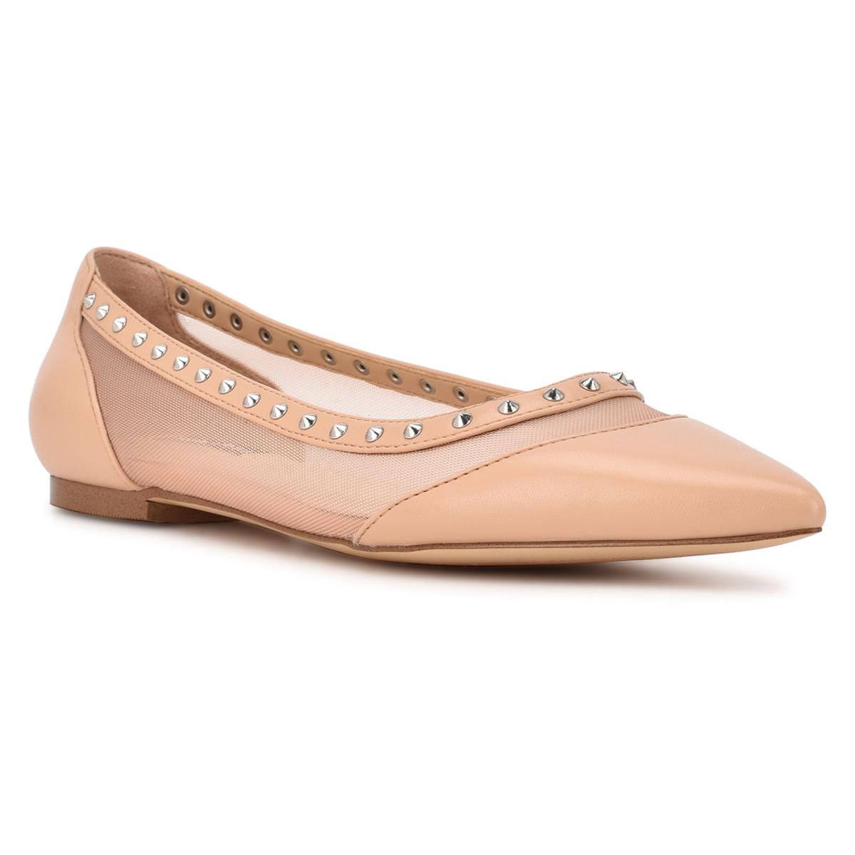 Ballerinas Nine West Bizzie Pointy Puntera Mujer Rosas | 4615DLQEF