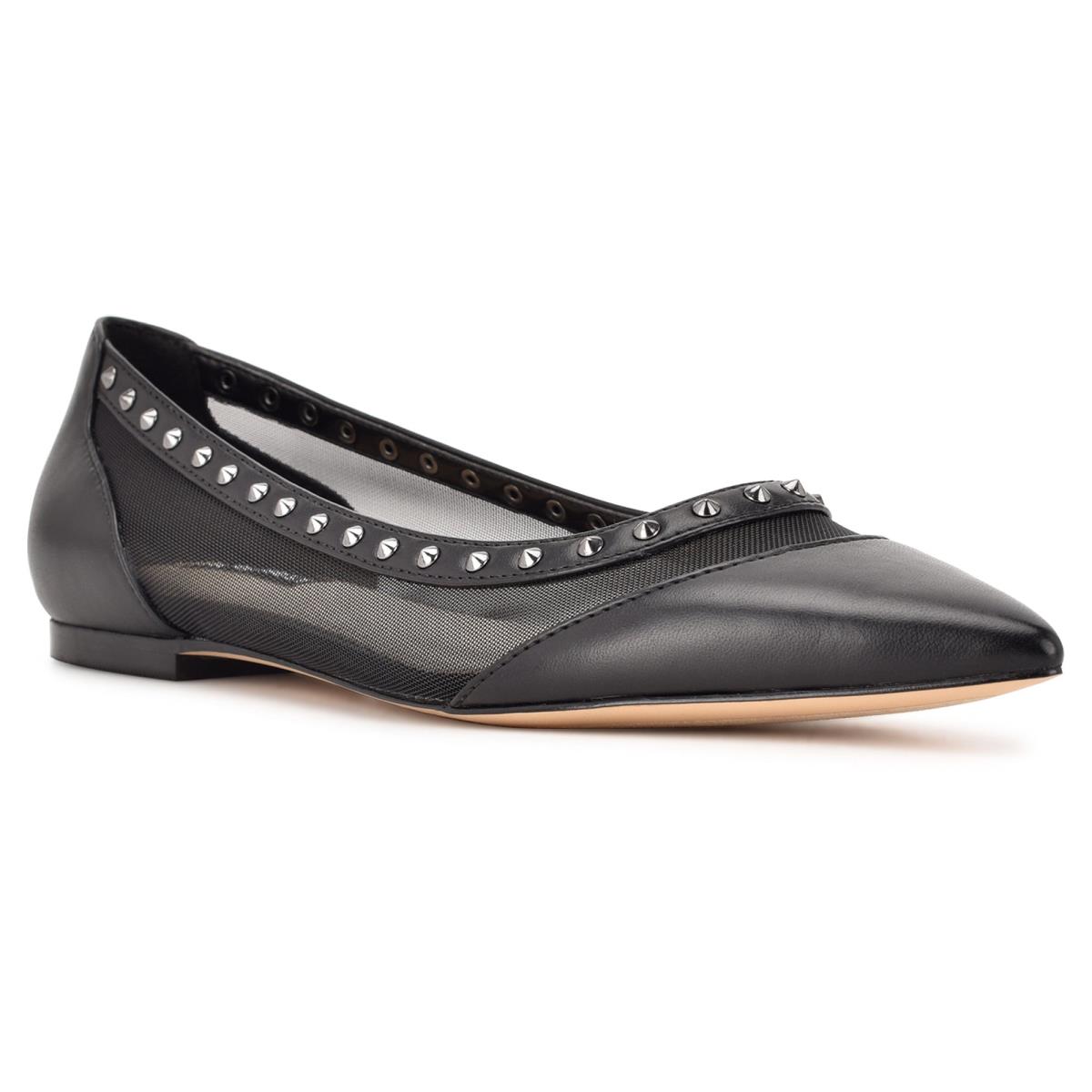 Ballerinas Nine West Bizzie Pointy Puntera Mujer Negras | 6204CJLNB