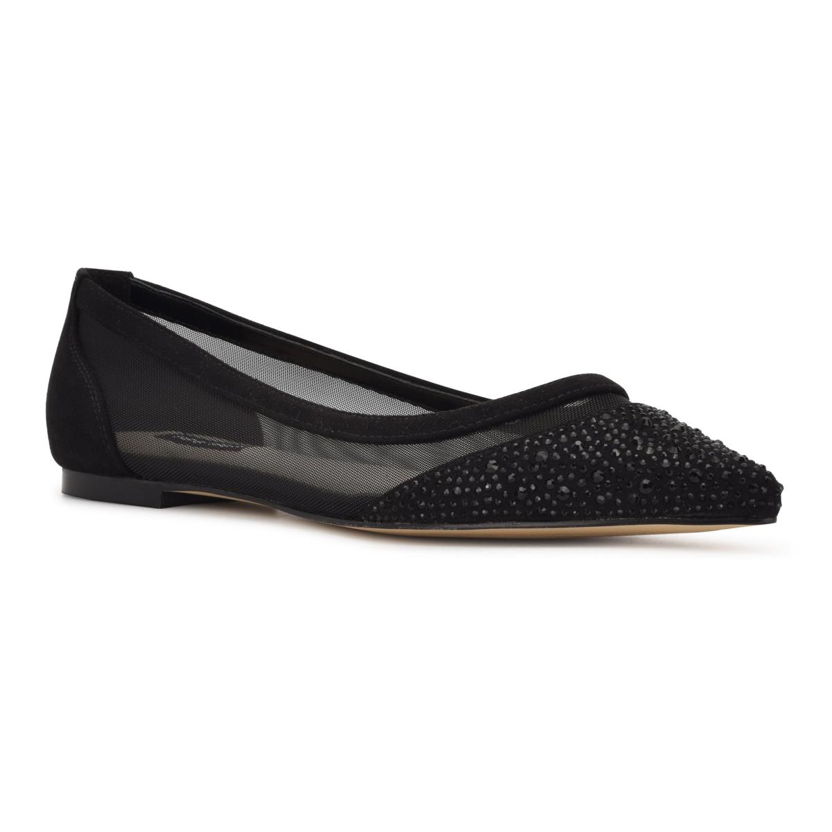 Ballerinas Nine West Bogus Pointy Puntera Mujer Negras Negras | 5940RGEXD