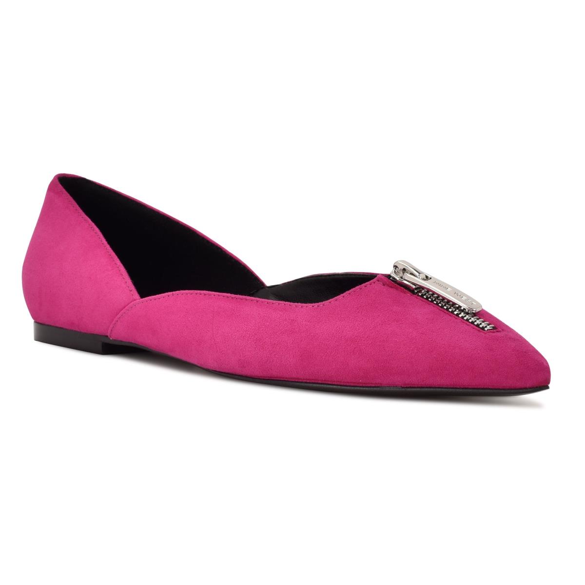 Ballerinas Nine West Brina Pointy Puntera Mujer Rosas | 8379ZPEQD