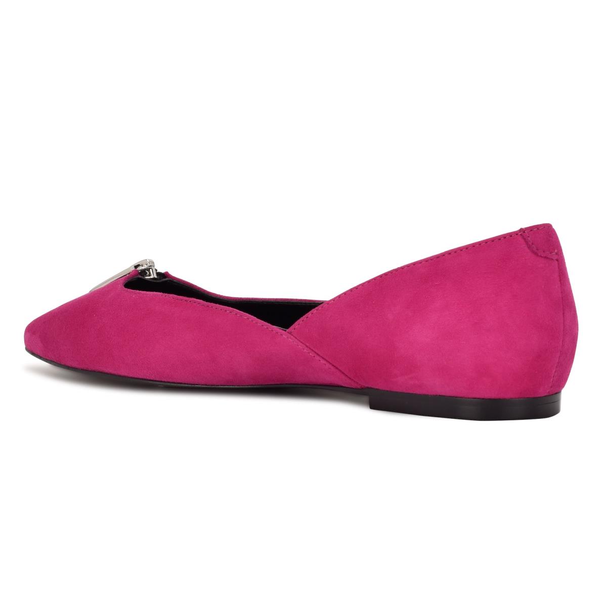 Ballerinas Nine West Brina Pointy Puntera Mujer Rosas | 8379ZPEQD