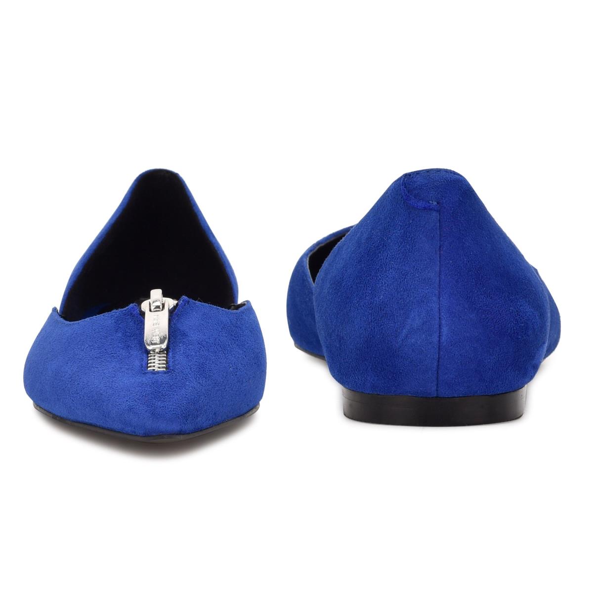 Ballerinas Nine West Brina Pointy Puntera Mujer Azules Oscuro | 9483XZIWJ