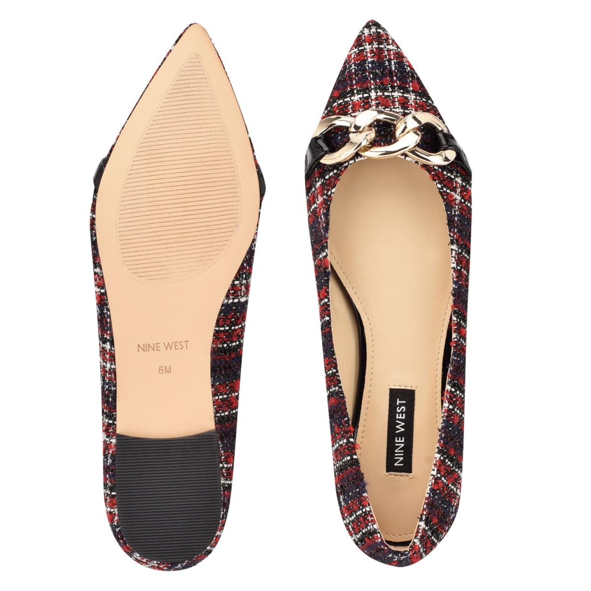 Ballerinas Nine West Brinks Pointy Puntera Mujer Rojas | 1834QZIPL