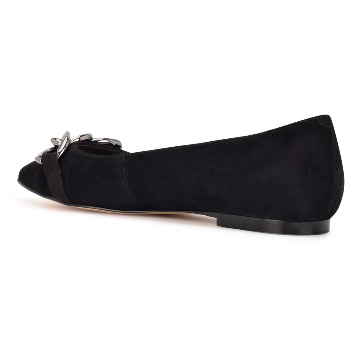 Ballerinas Nine West Brinks Pointy Puntera Mujer Negras | 2483WIRMD