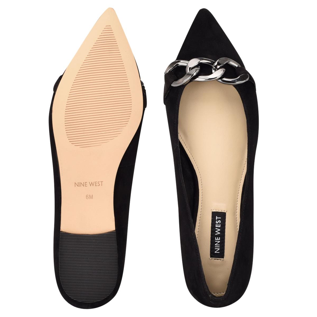 Ballerinas Nine West Brinks Pointy Puntera Mujer Negras | 2483WIRMD