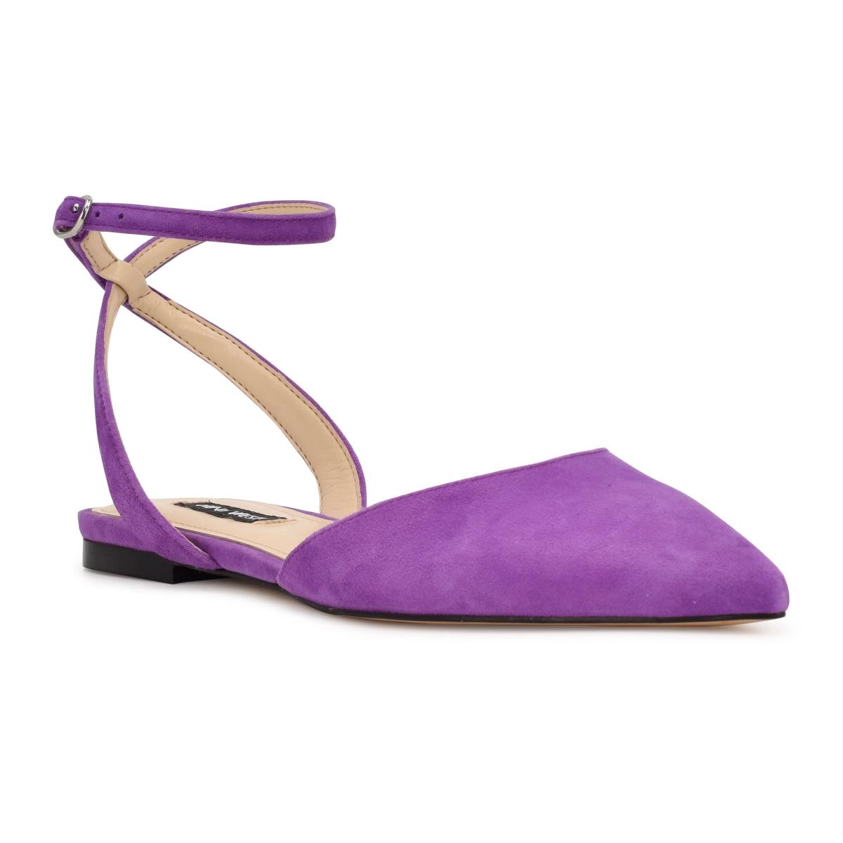 Ballerinas Nine West Briy Pointy Puntera Mujer Moradas | 4963JXSCZ