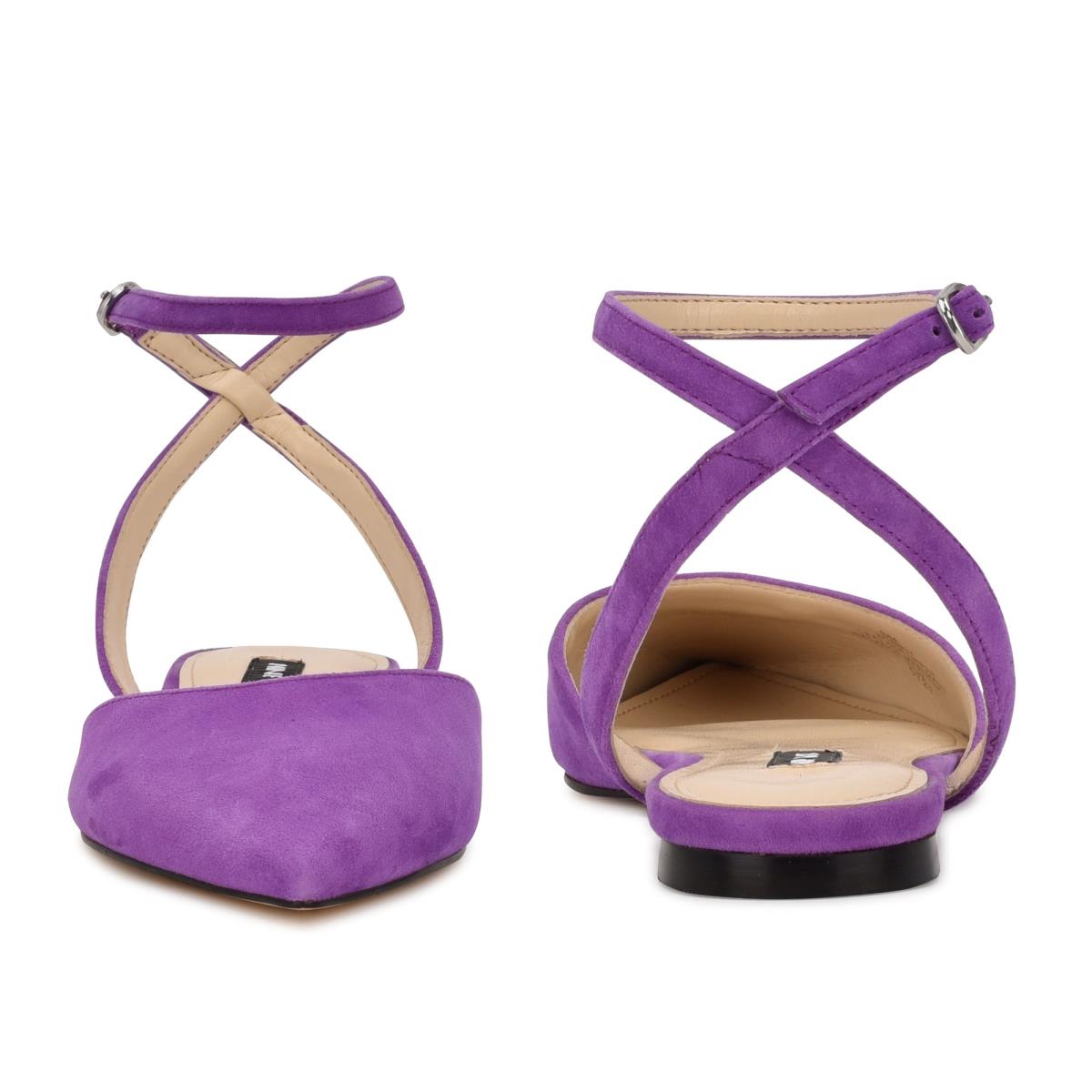 Ballerinas Nine West Briy Pointy Puntera Mujer Moradas | 4963JXSCZ