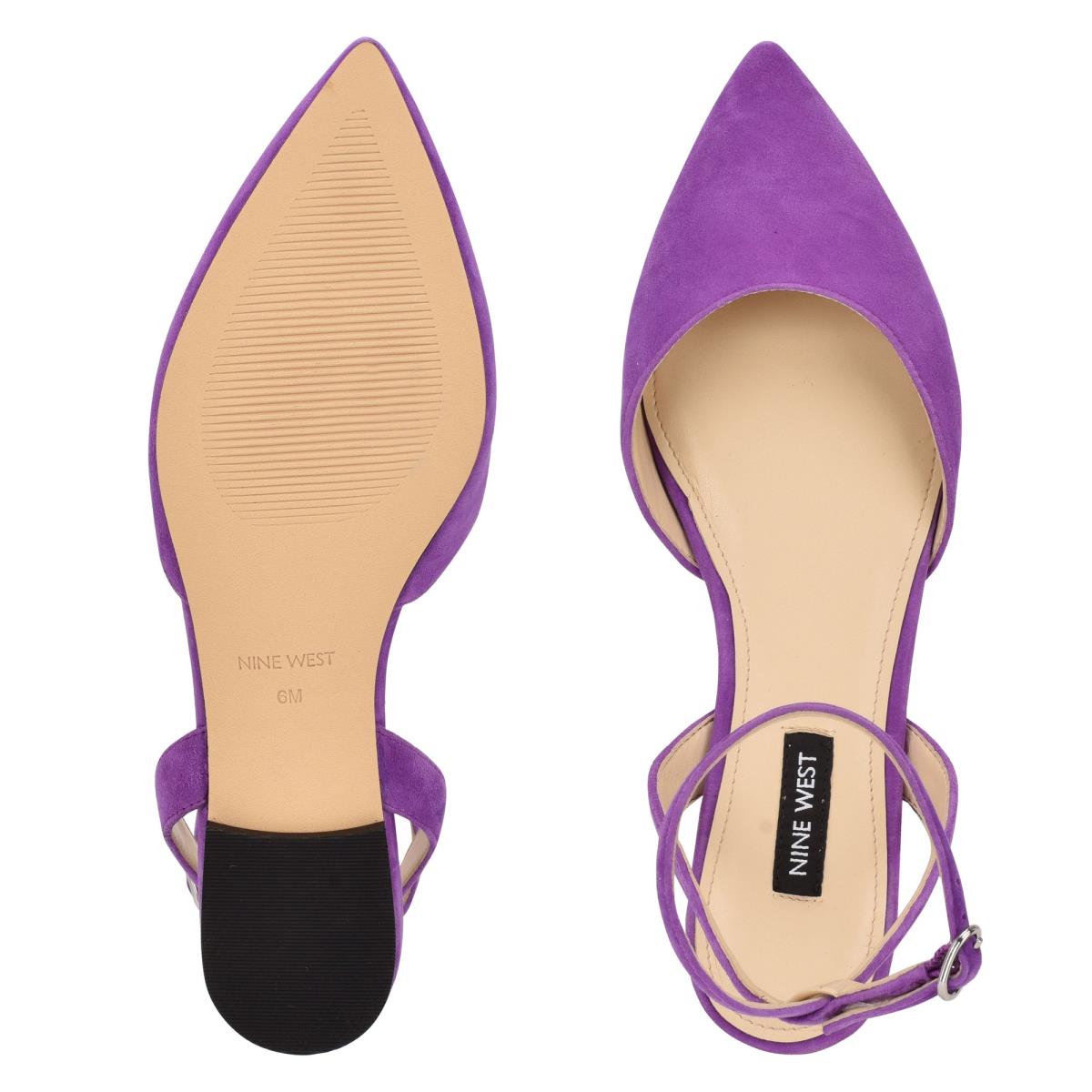 Ballerinas Nine West Briy Pointy Puntera Mujer Moradas | 4963JXSCZ