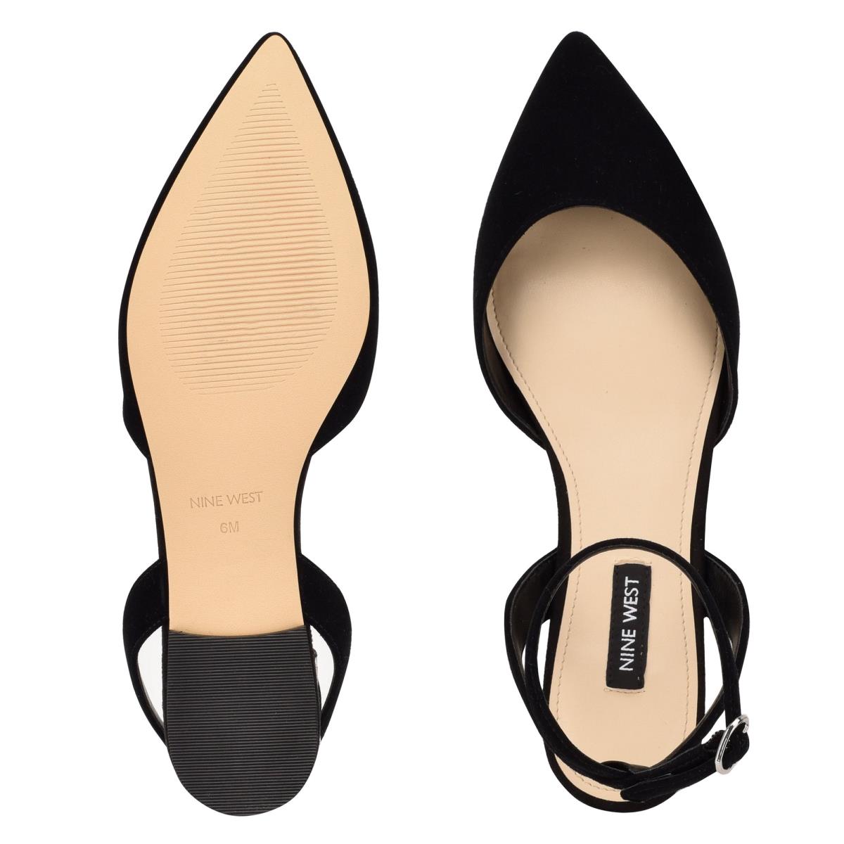 Ballerinas Nine West Briy Pointy Puntera Mujer Negras | 5410PBZNJ