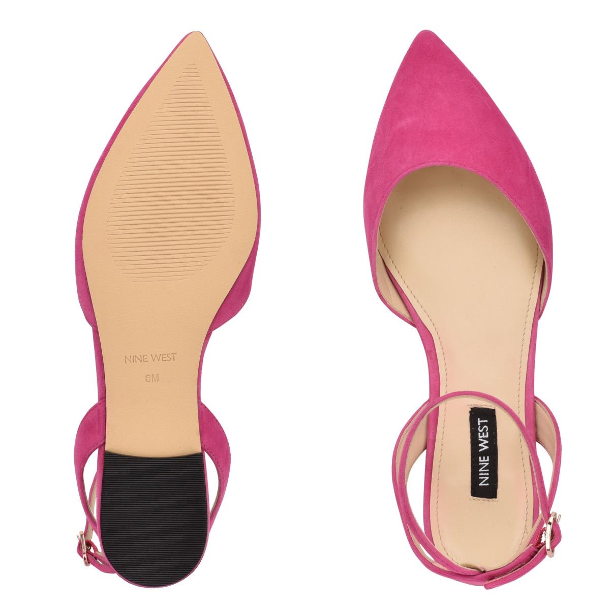 Ballerinas Nine West Briy Pointy Puntera Mujer Rosas | 6892LHSRZ