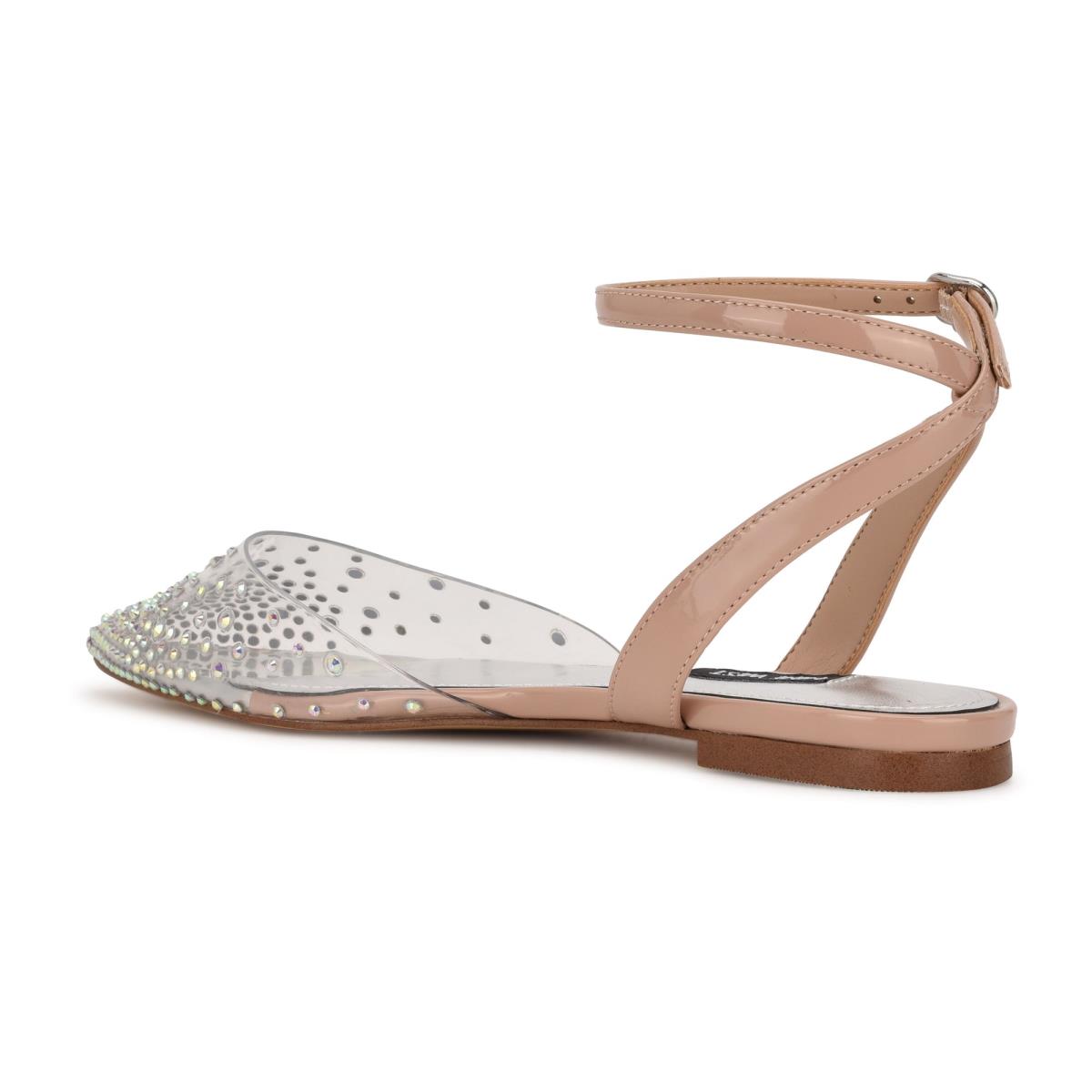 Ballerinas Nine West Briya Pointy Puntera Mujer Beige | 7951WESUP