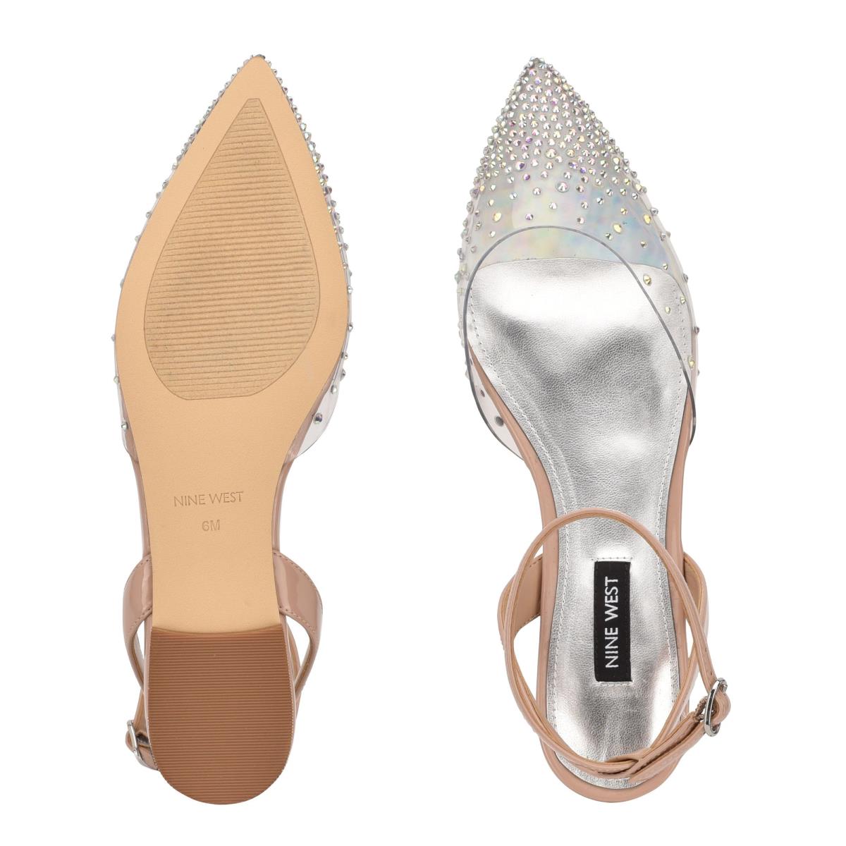 Ballerinas Nine West Briya Pointy Puntera Mujer Beige | 7951WESUP