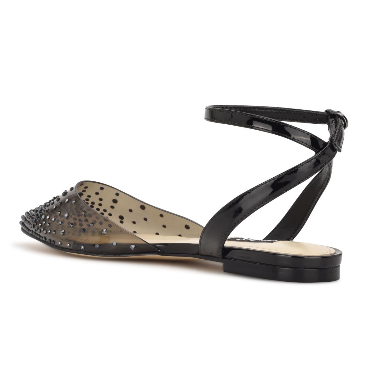 Ballerinas Nine West Briya Pointy Puntera Mujer Negras | 9375HWSCI