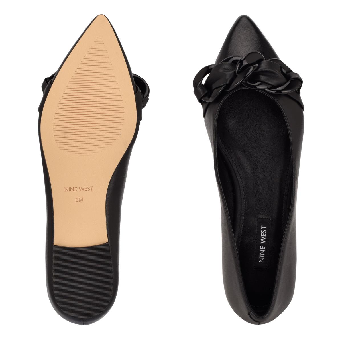 Ballerinas Nine West Buyme Pointy Puntera Mujer Negras | 1506CNSPV