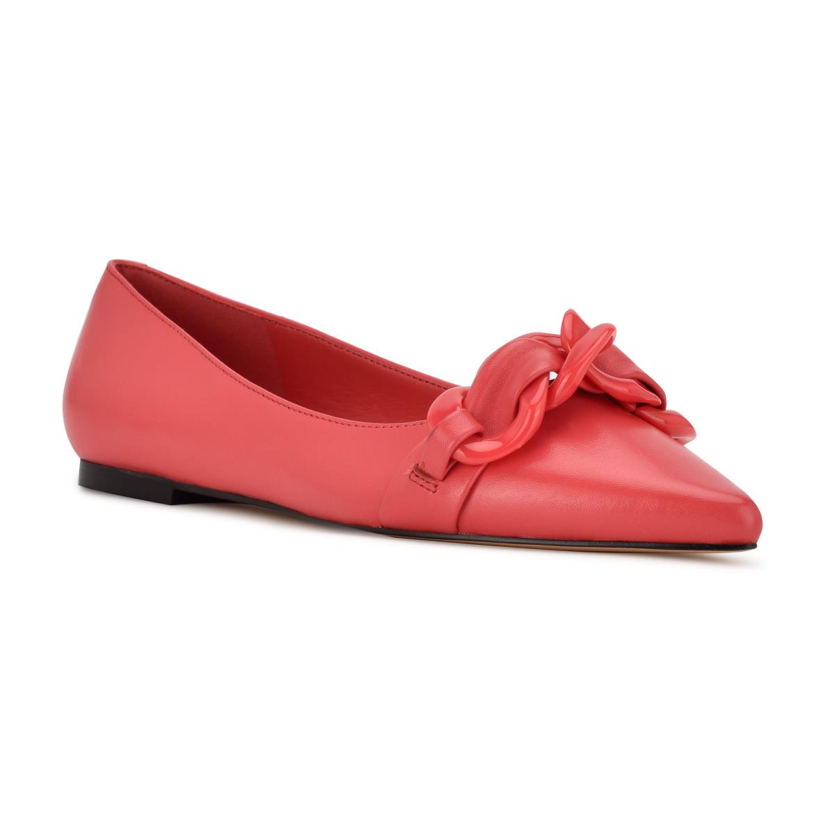 Ballerinas Nine West Buyme Pointy Puntera Mujer Coral | 2074GPXOF