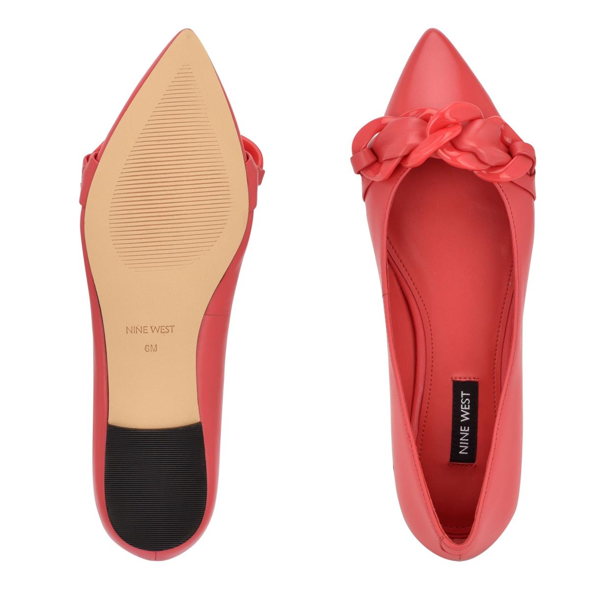 Ballerinas Nine West Buyme Pointy Puntera Mujer Coral | 2074GPXOF