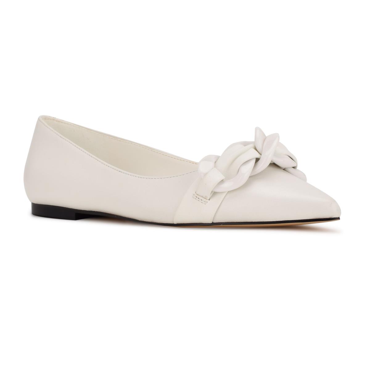 Ballerinas Nine West Buyme Pointy Puntera Mujer Blancas | 4318EQGDP