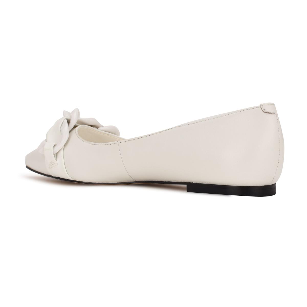 Ballerinas Nine West Buyme Pointy Puntera Mujer Blancas | 4318EQGDP