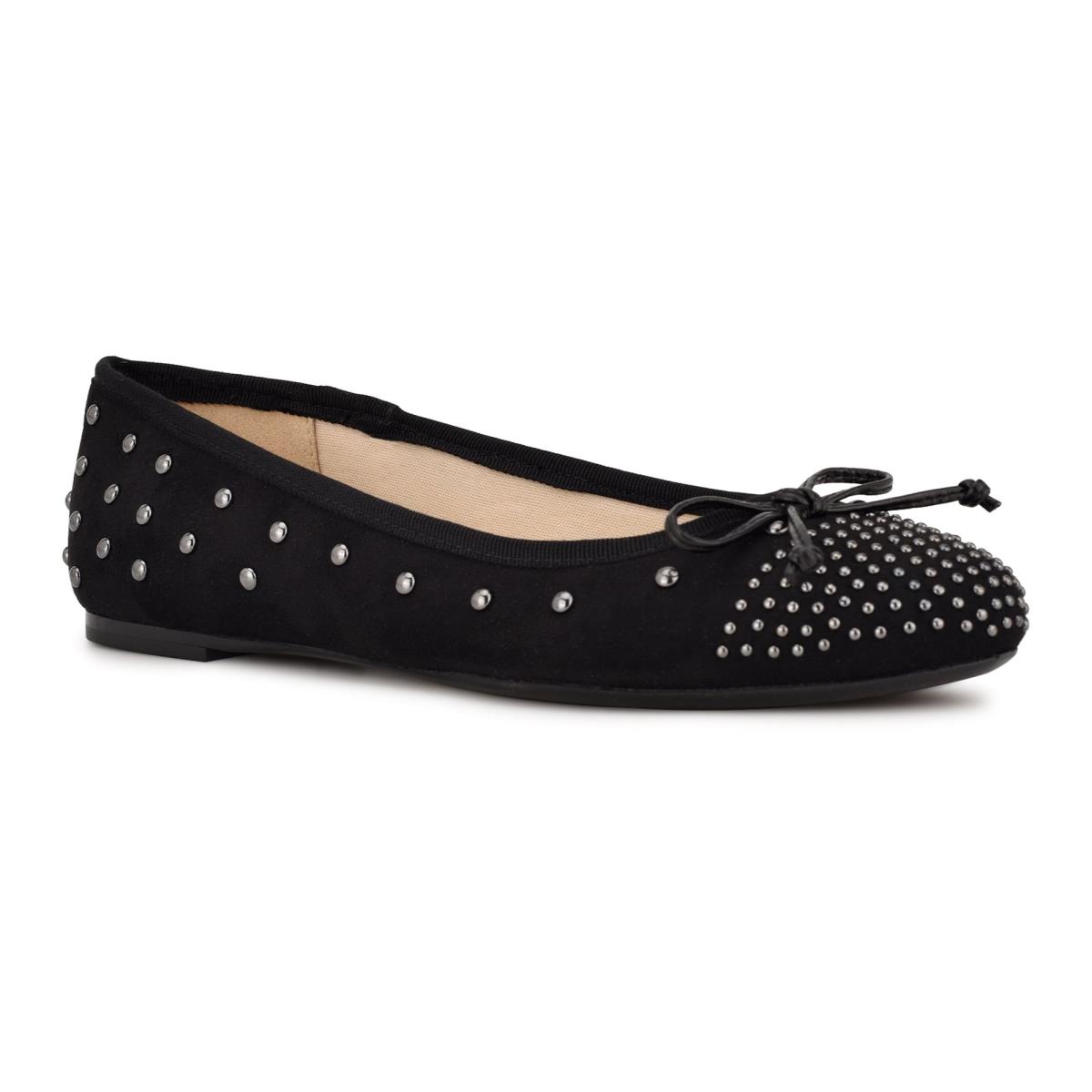 Ballerinas Nine West Curvy Studded Ballet Mujer Negras | 3457WCIUF