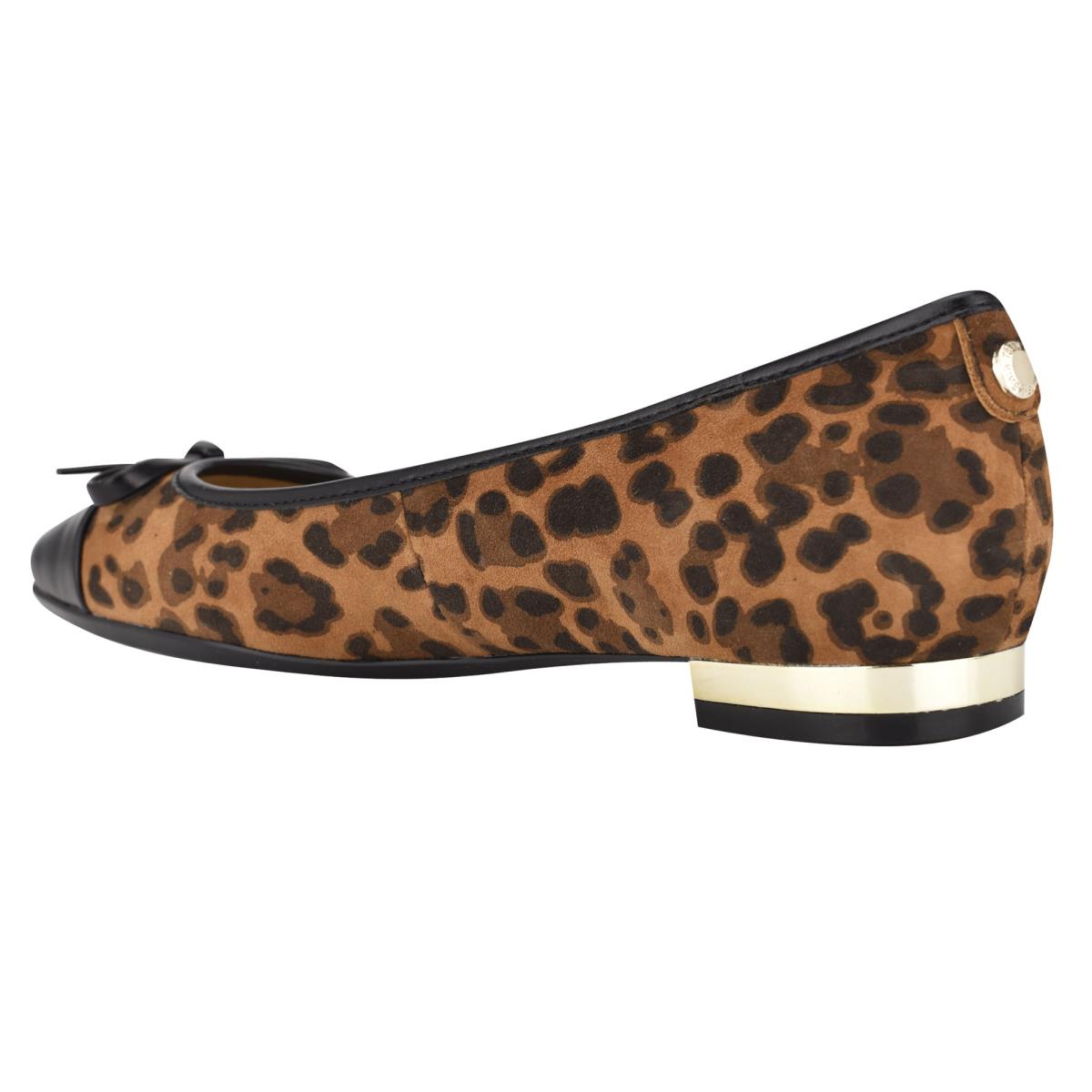 Ballerinas Nine West Olly 9x9 Ballet Mujer Leopardo | 7218SLGJM