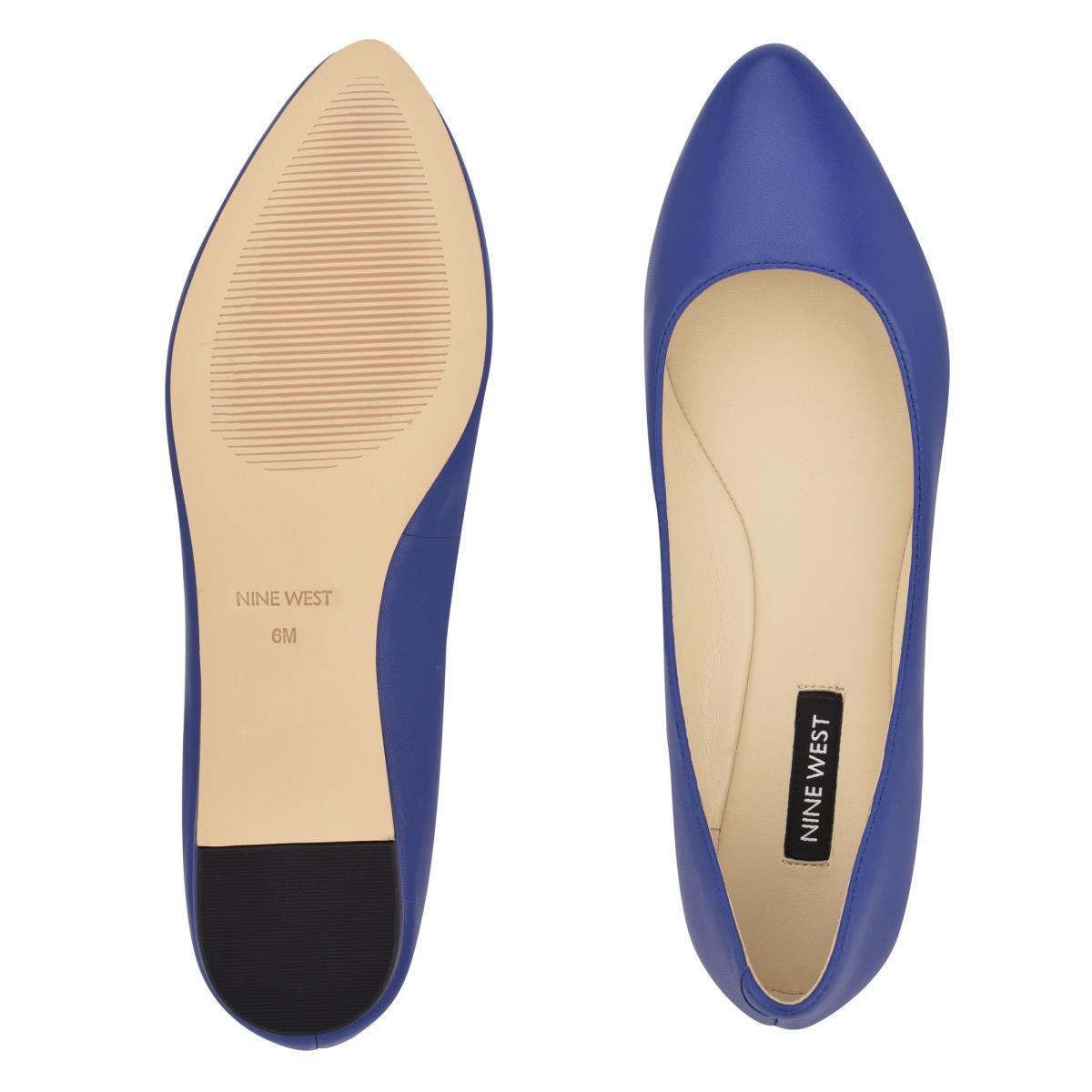 Ballerinas Nine West Speakup Almond Puntera Mujer Azul Marino | 1052CYZVG