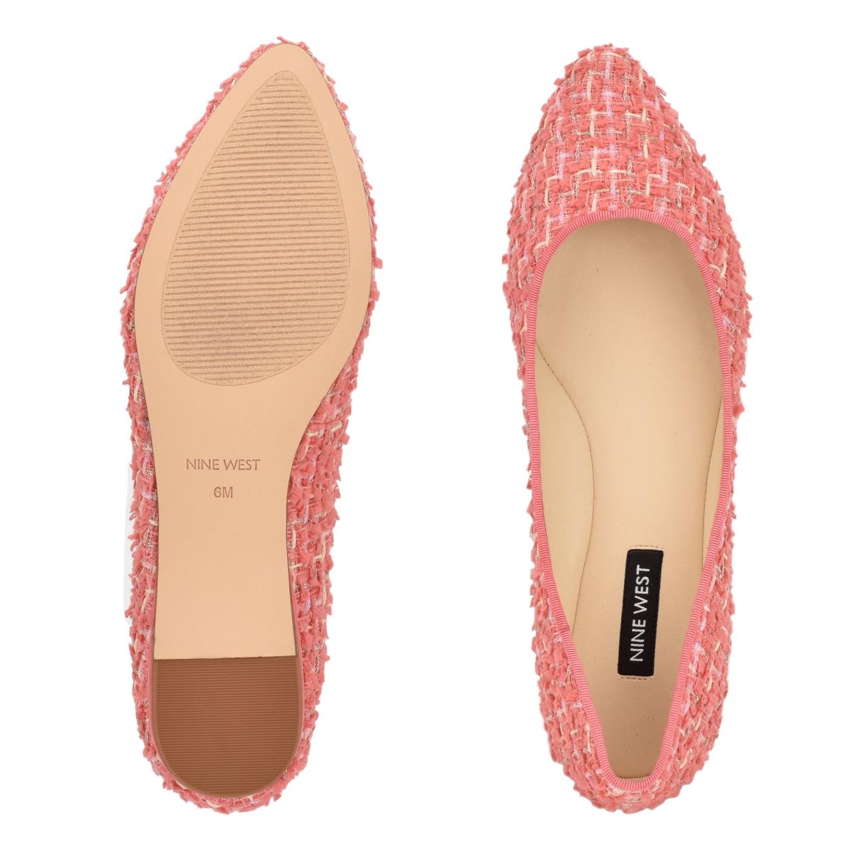 Ballerinas Nine West Speakup Almond Puntera Mujer Coral | 1957GBTIF