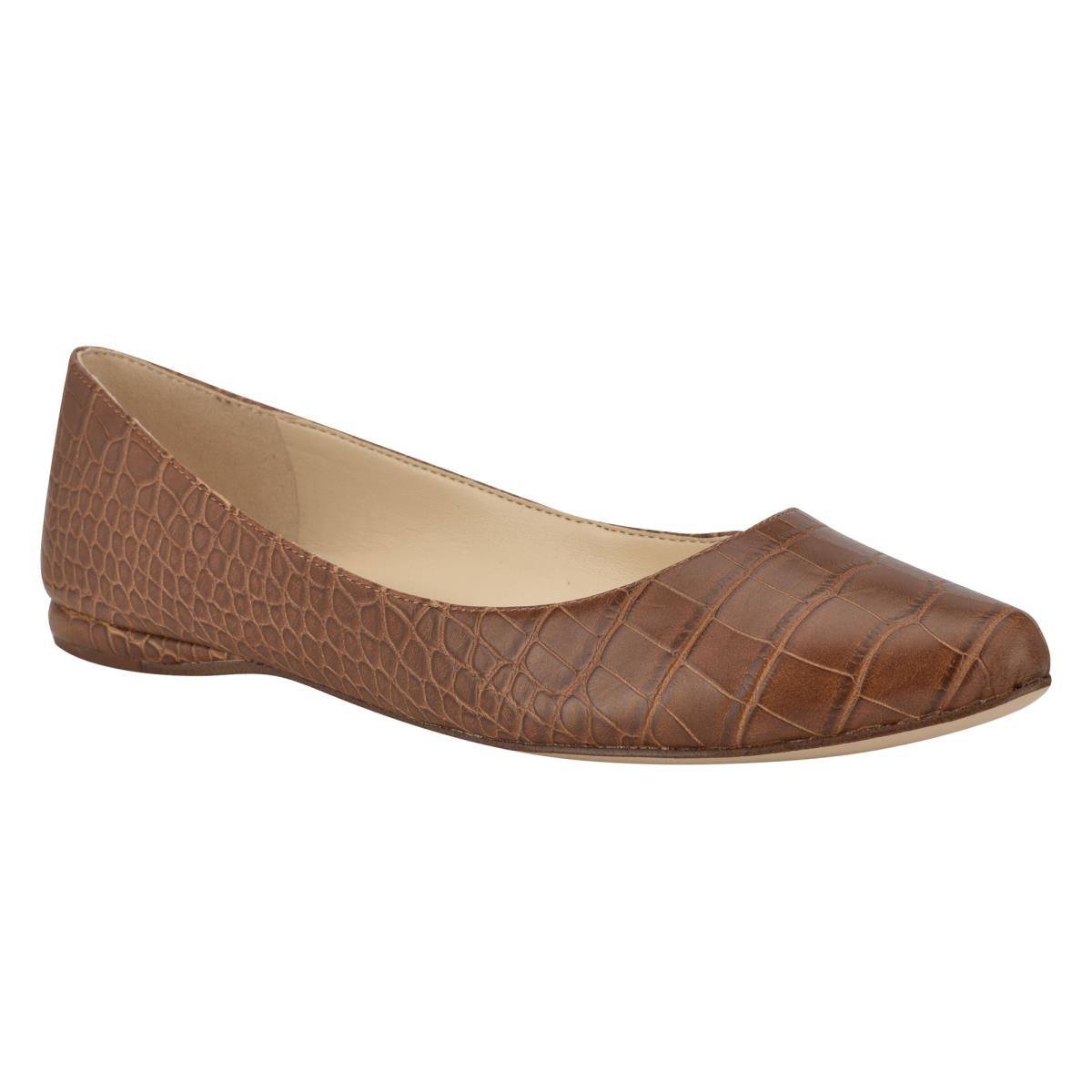 Ballerinas Nine West Speakup Almond Puntera Mujer Marrones Serpent | 6514NHZAF