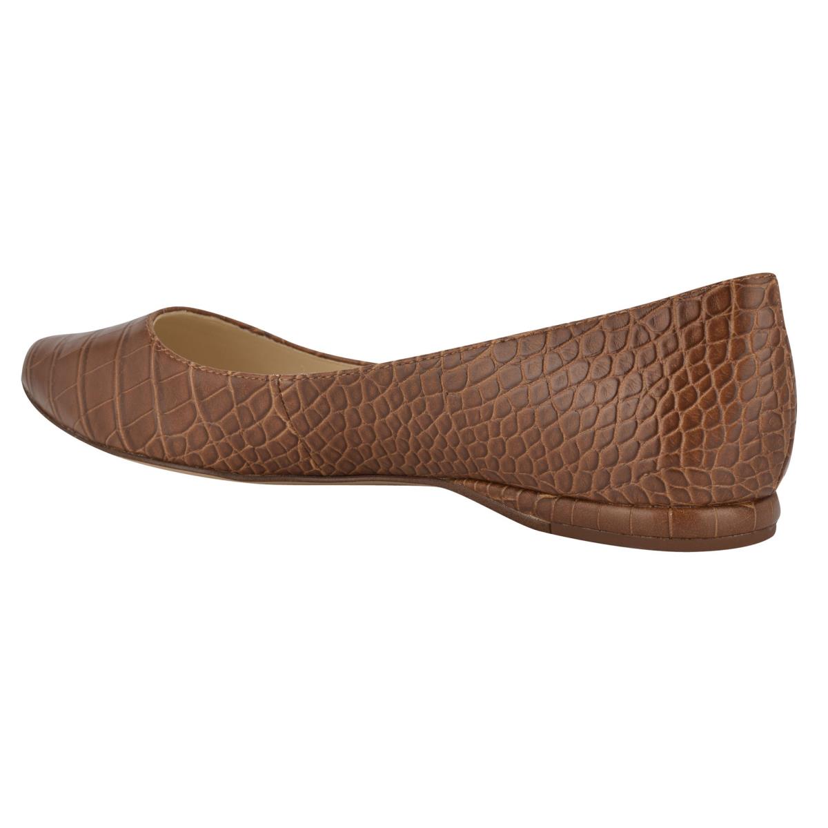 Ballerinas Nine West Speakup Almond Puntera Mujer Marrones Serpent | 6514NHZAF