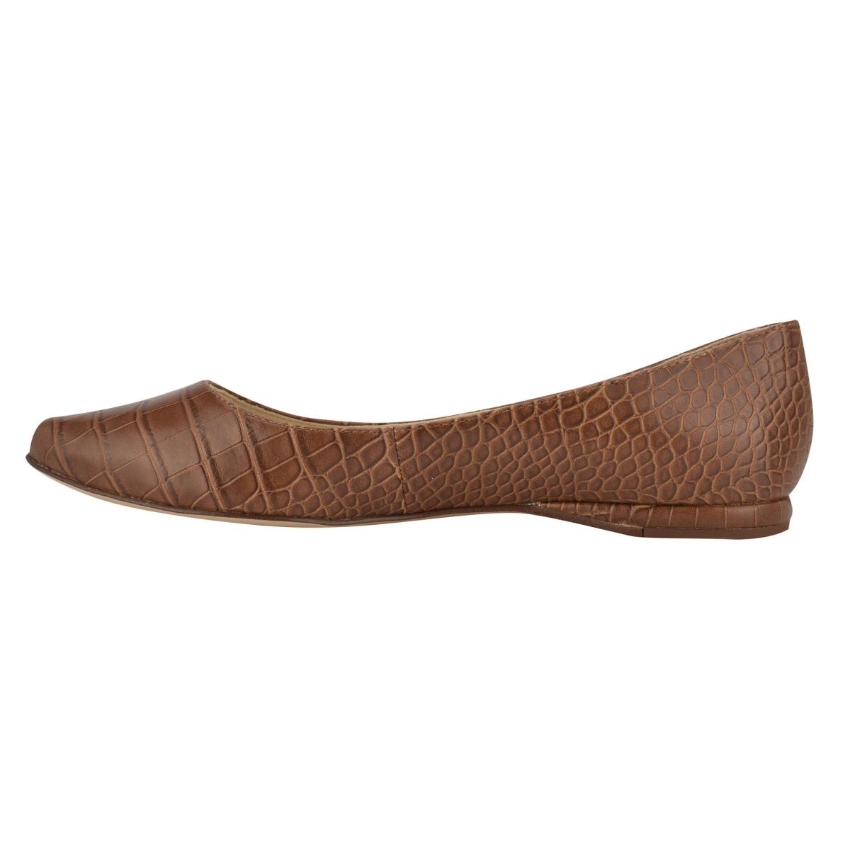 Ballerinas Nine West Speakup Almond Puntera Mujer Marrones Serpent | 6514NHZAF