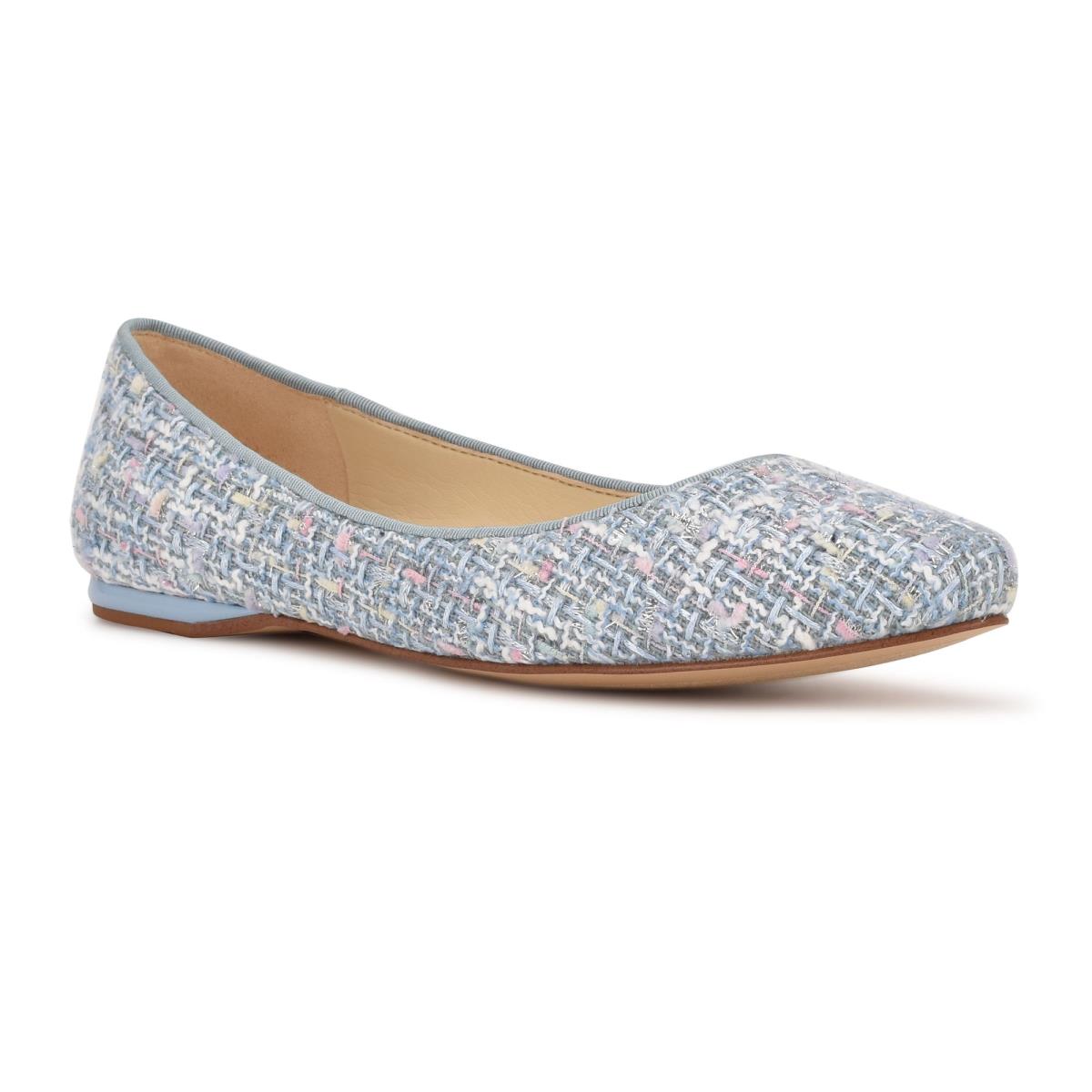 Ballerinas Nine West Speakup Almond Puntera Mujer Azules Claro | 7023UYCJP