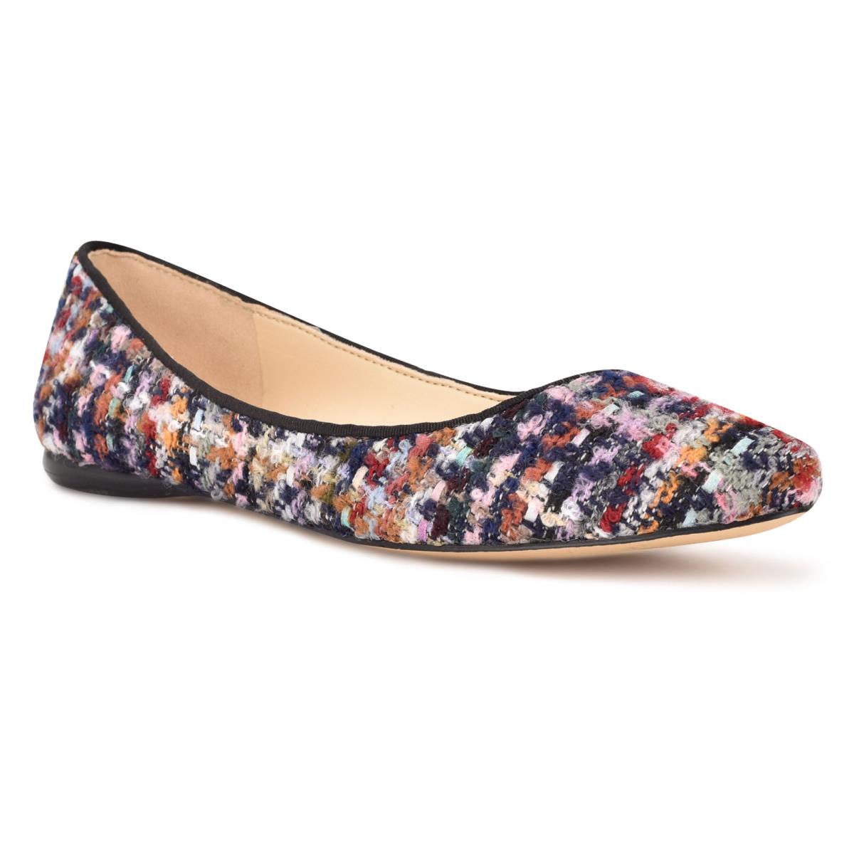 Ballerinas Nine West Speakup Almond Puntera Mujer Azules Multicolor | 8175DCUKW