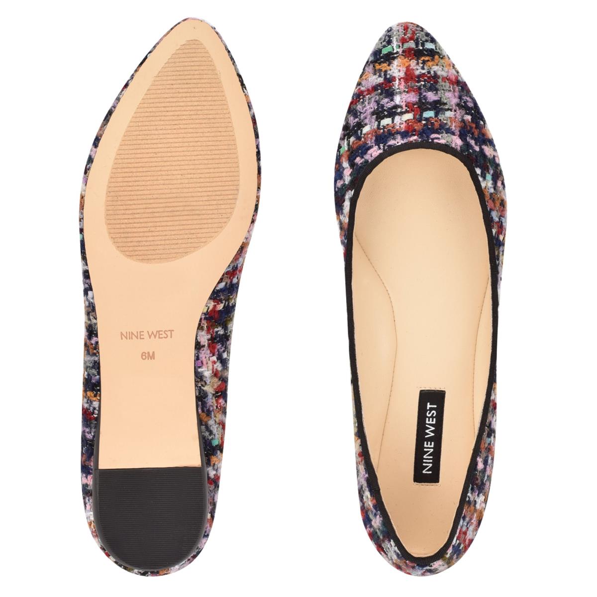 Ballerinas Nine West Speakup Almond Puntera Mujer Azules Multicolor | 8175DCUKW