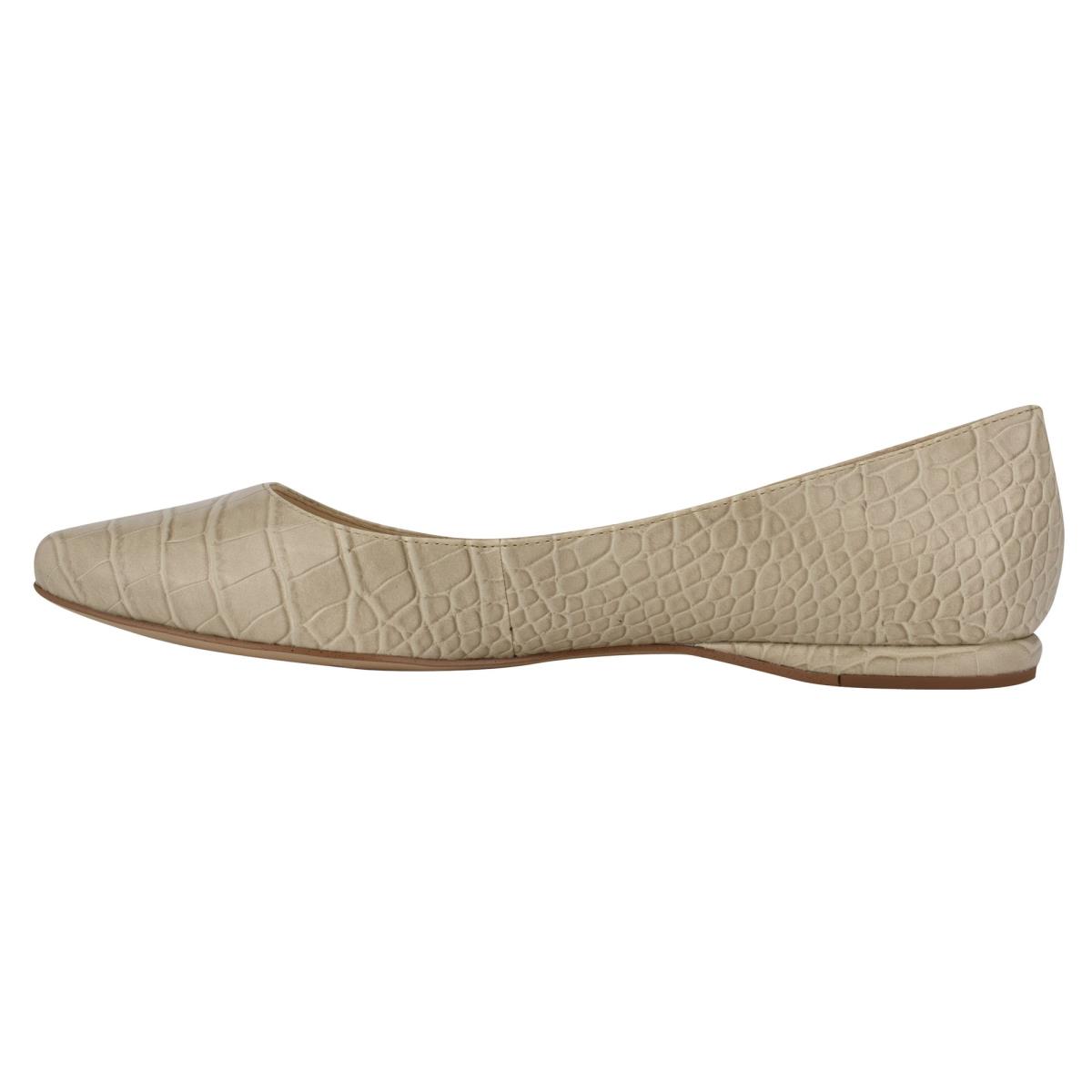 Ballerinas Nine West Speakup Almond Puntera Mujer Gris Serpent | 8410AUHOL