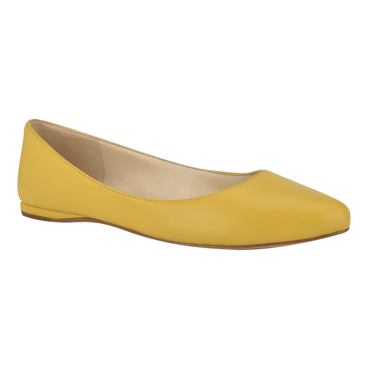 Ballerinas Nine West Speakup Almond Puntera Mujer Amarillo | 8752NQKLU