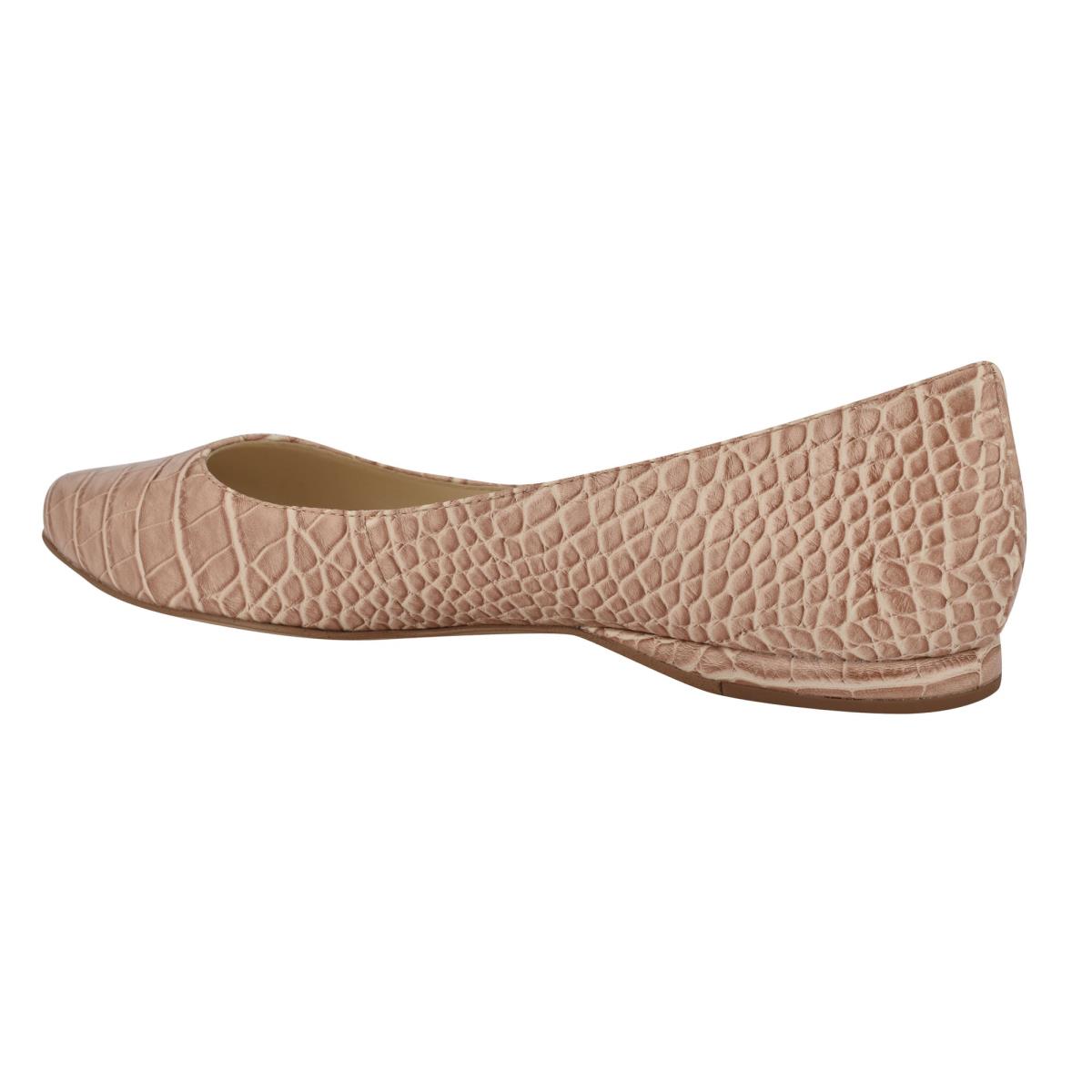 Ballerinas Nine West Speakup Almond Puntera Mujer Rosas Serpent | 9421UTVMS