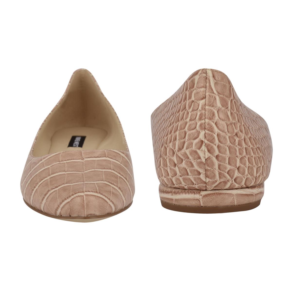 Ballerinas Nine West Speakup Almond Puntera Mujer Rosas Serpent | 9421UTVMS