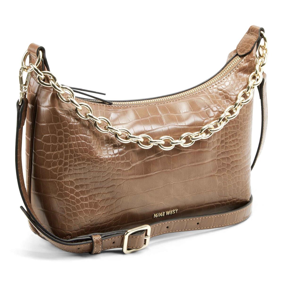 Bolsa De Hombro Nine West Ronnie Top Zip Shoulder Bag Mujer Marrones | 6349VJOPY