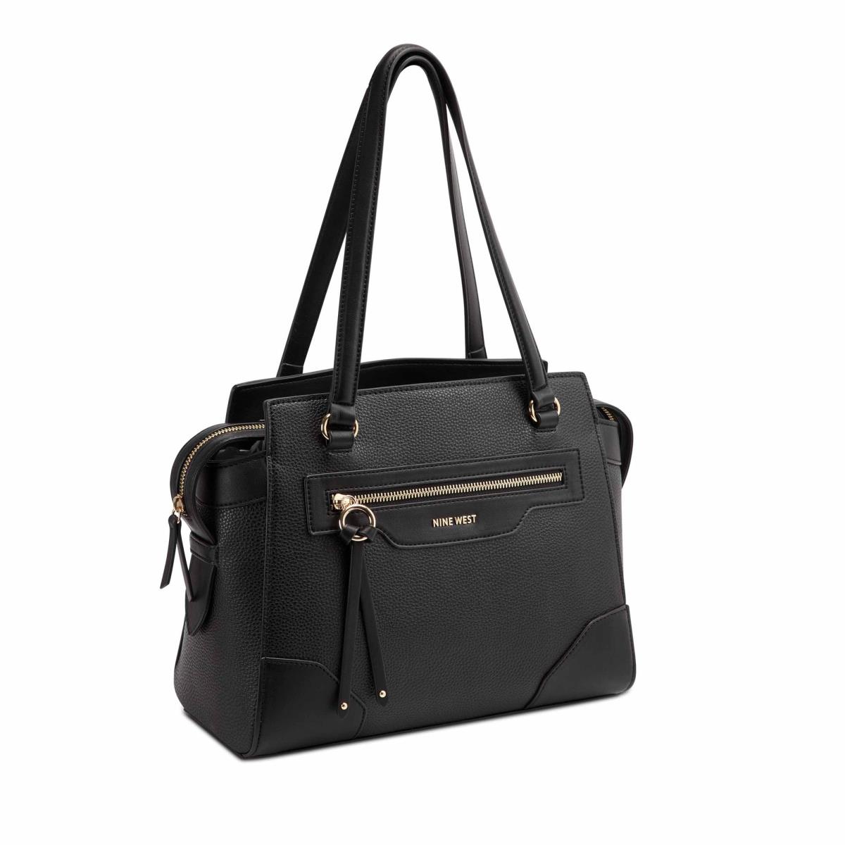 Bolso Satchel Nine West Brooklyn Jet Set Shldr Mujer Negras | 7409XHMAP