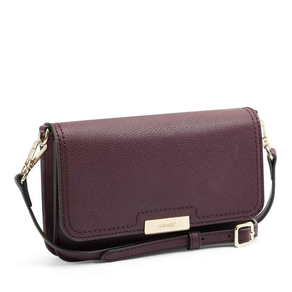 Bolsos Cruzados Nine West Lawson Wallet On A String Mujer Burdeos | 7238QHZGJ