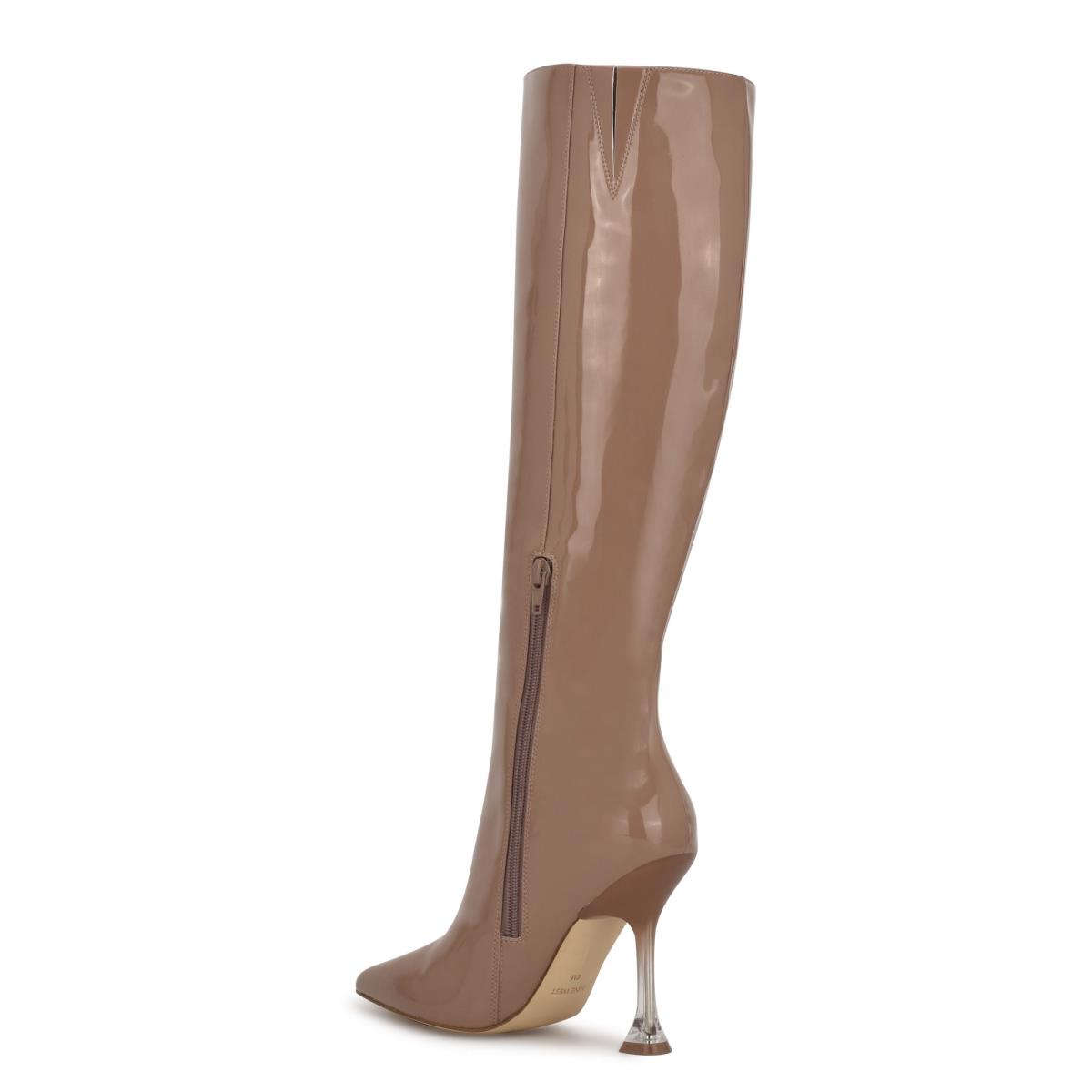 Botas De Vestir Nine West Talya Mujer Marrones | 9563RSDAP