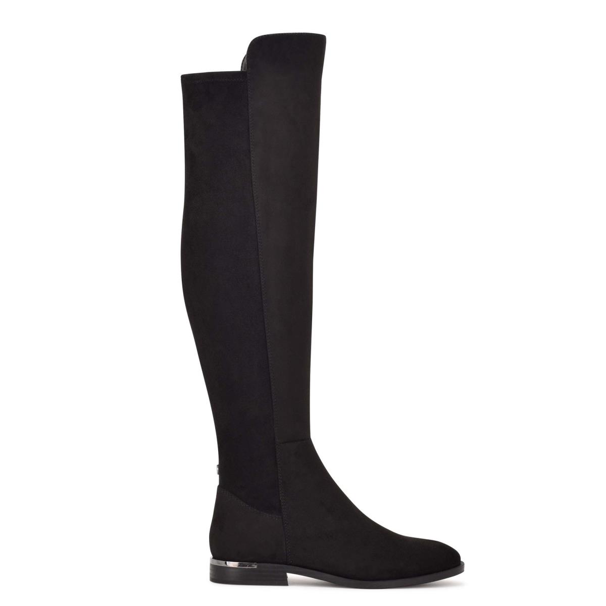 Botas Nine West Allair Anchos Calf Over the Knee Mujer Negras | 0748CSTAE