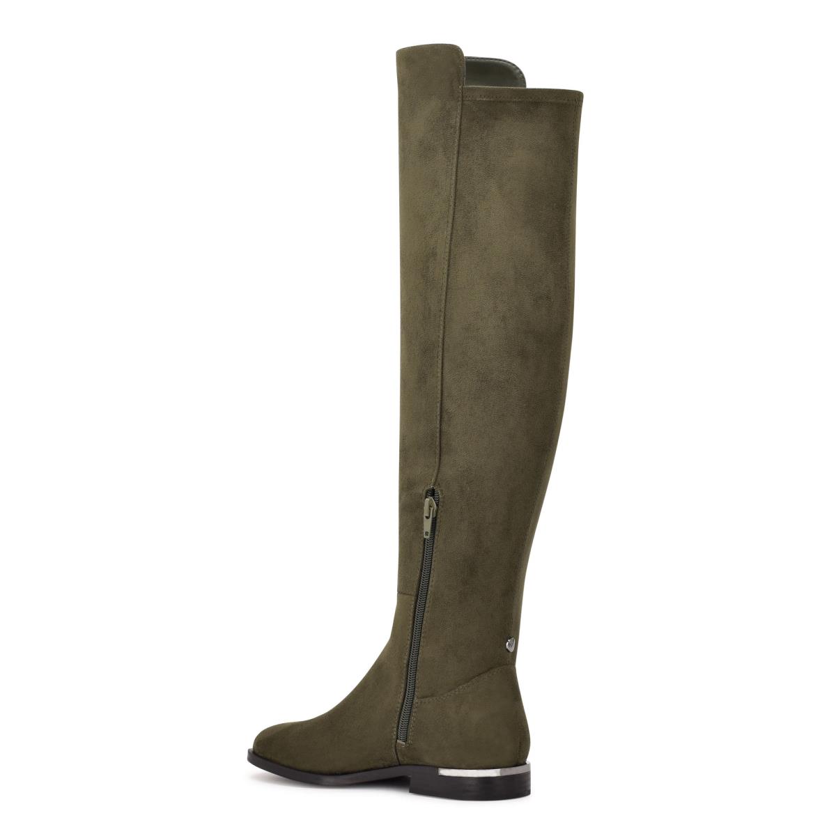 Botas Nine West Allair Anchos Calf Over the Knee Mujer Verde Oliva | 5641GAXHD