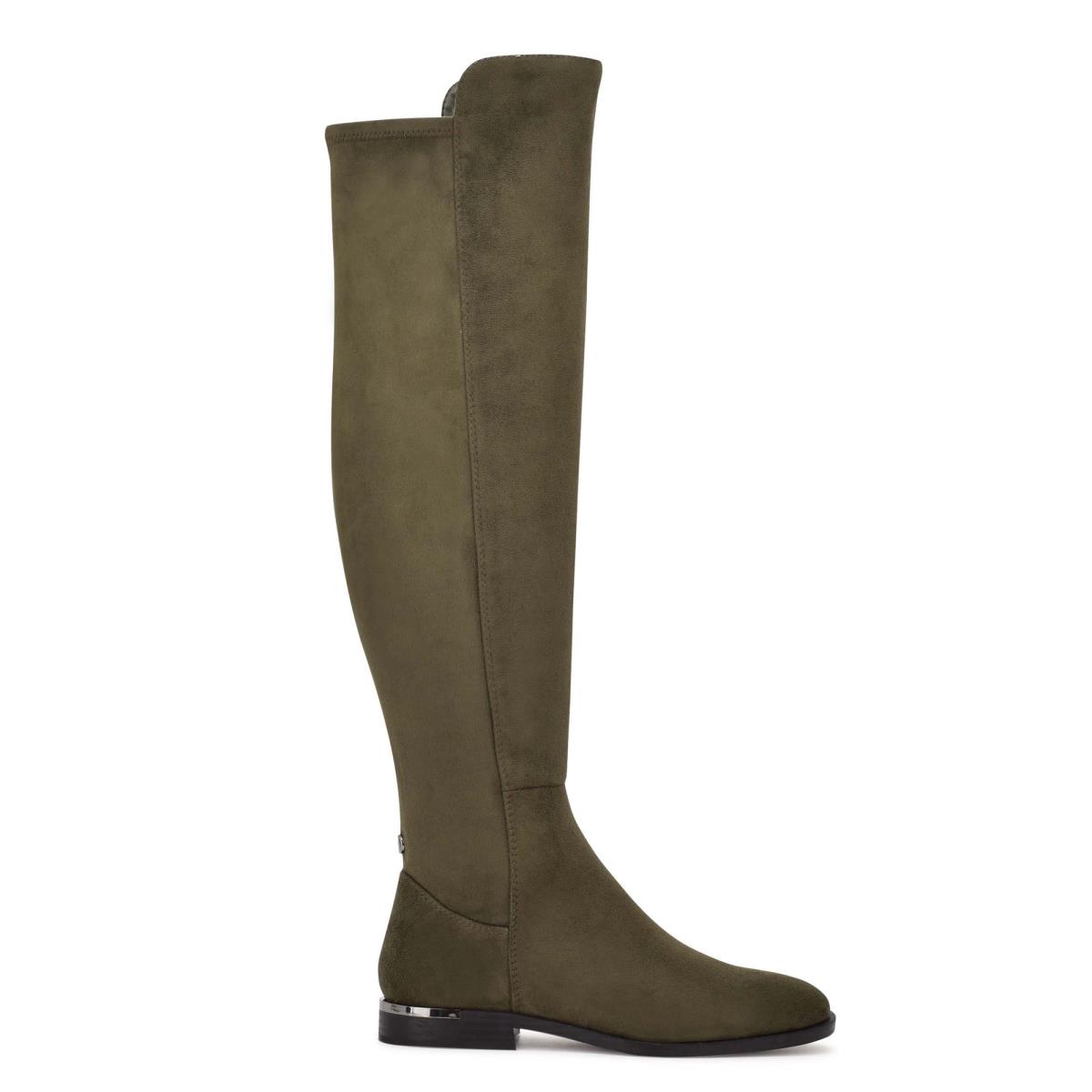 Botas Nine West Allair Anchos Calf Over the Knee Mujer Verde Oliva | 5641GAXHD