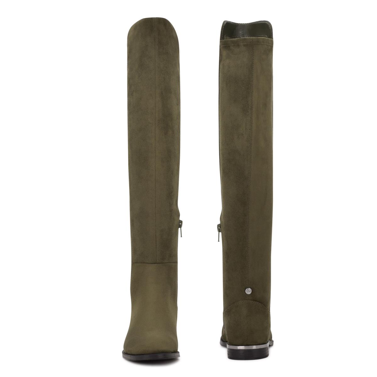 Botas Nine West Allair Over the Knee Mujer Verde Oliva | 2513ROYEL