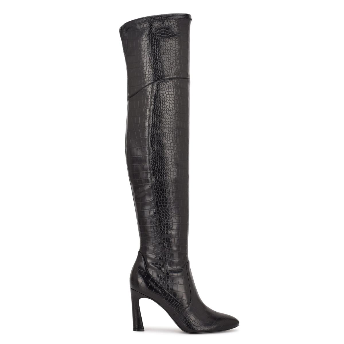 Botas Nine West Sizzle Over The Knee Heel Mujer Negras | 9014ZEOLM