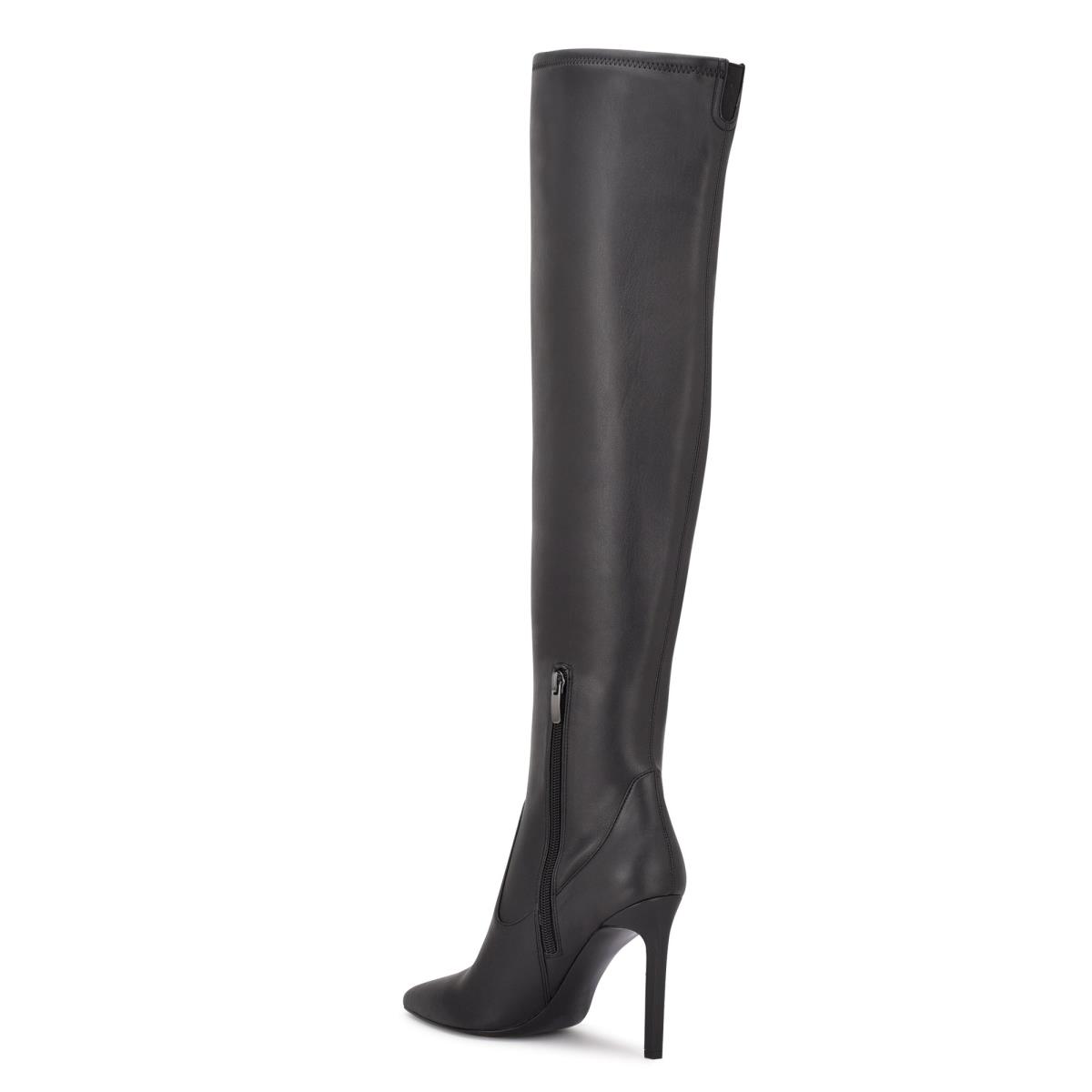 Botas Nine West Tacy Over The Knee Mujer Negras | 4287NMWRT