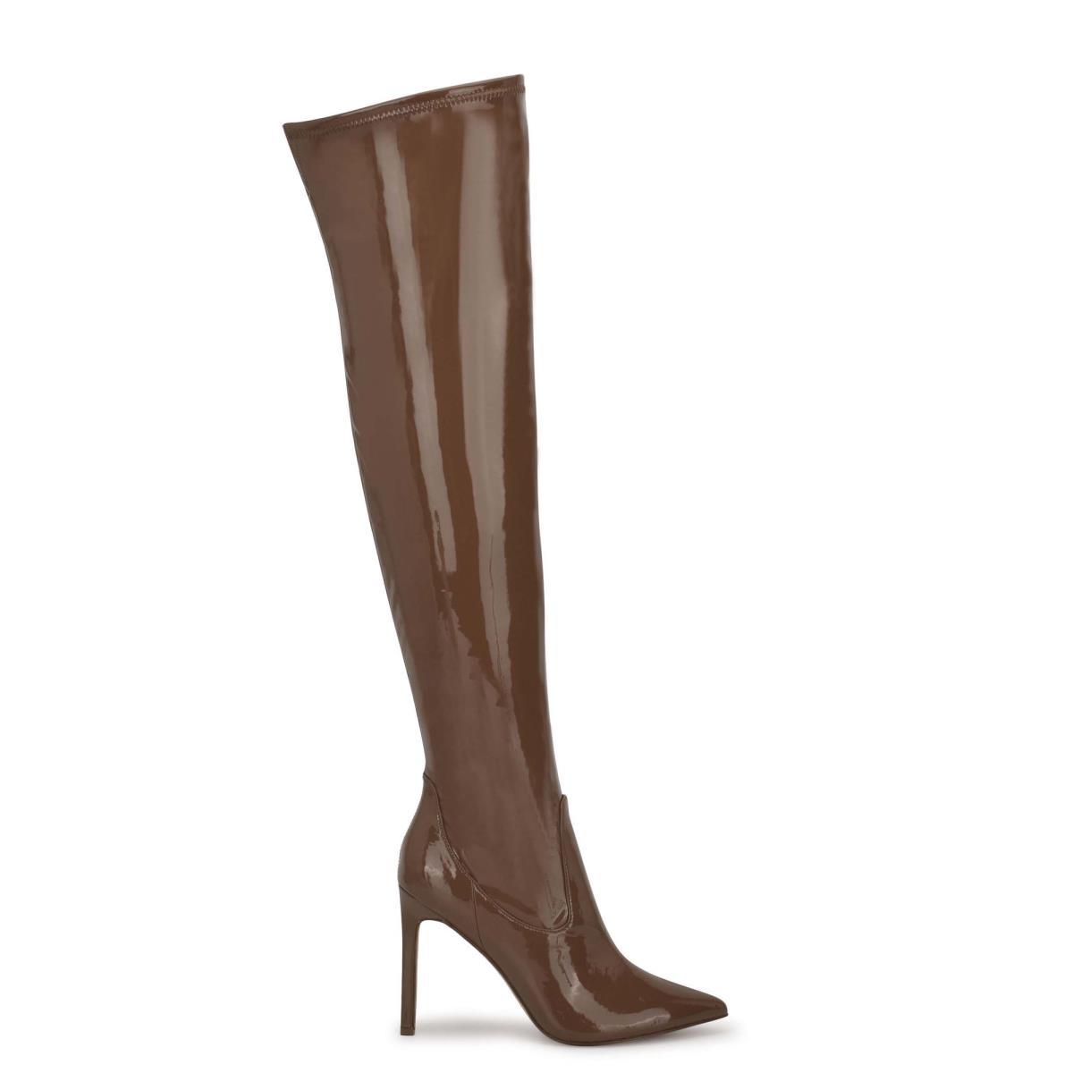 Botas Nine West Tacy Over The Knee Mujer Marrones | 6751OMNGA