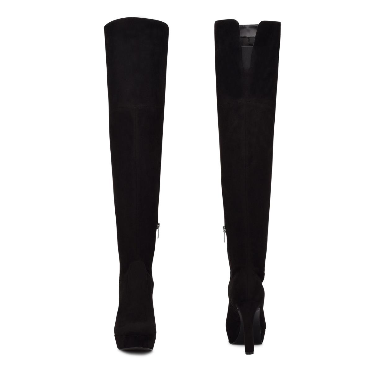 Botas Plataforma Nine West Gotcha Anchos Calf Over the Knee Mujer Negras | 2475LBKXY